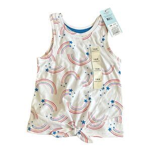Cat & Jack Rainbow Print Sleeveless Top 18 Months‎ Patriotic Pride
